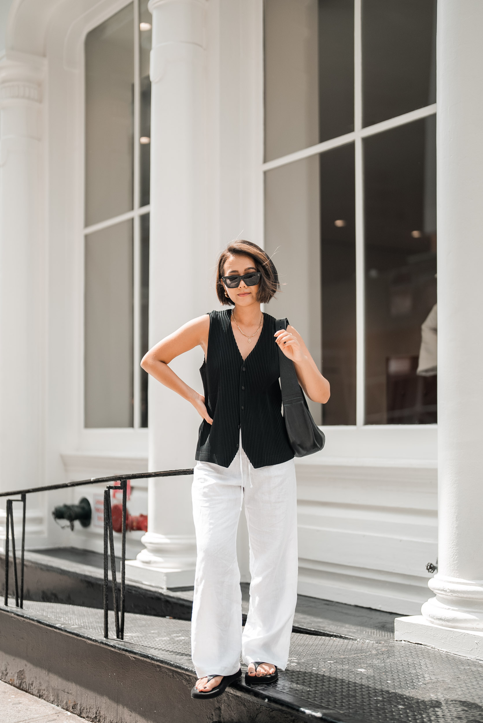 The Row Ginza sandal second outfit reference