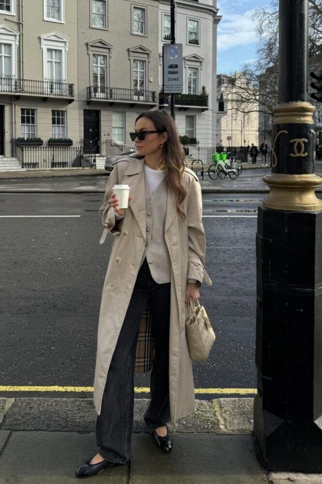 Burberry trench coat first outfit reference