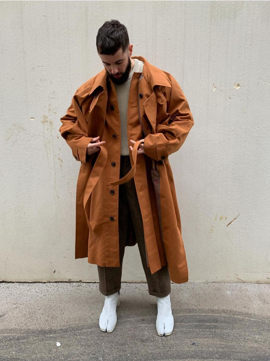 Maison Margiela Tabi first outfit reference