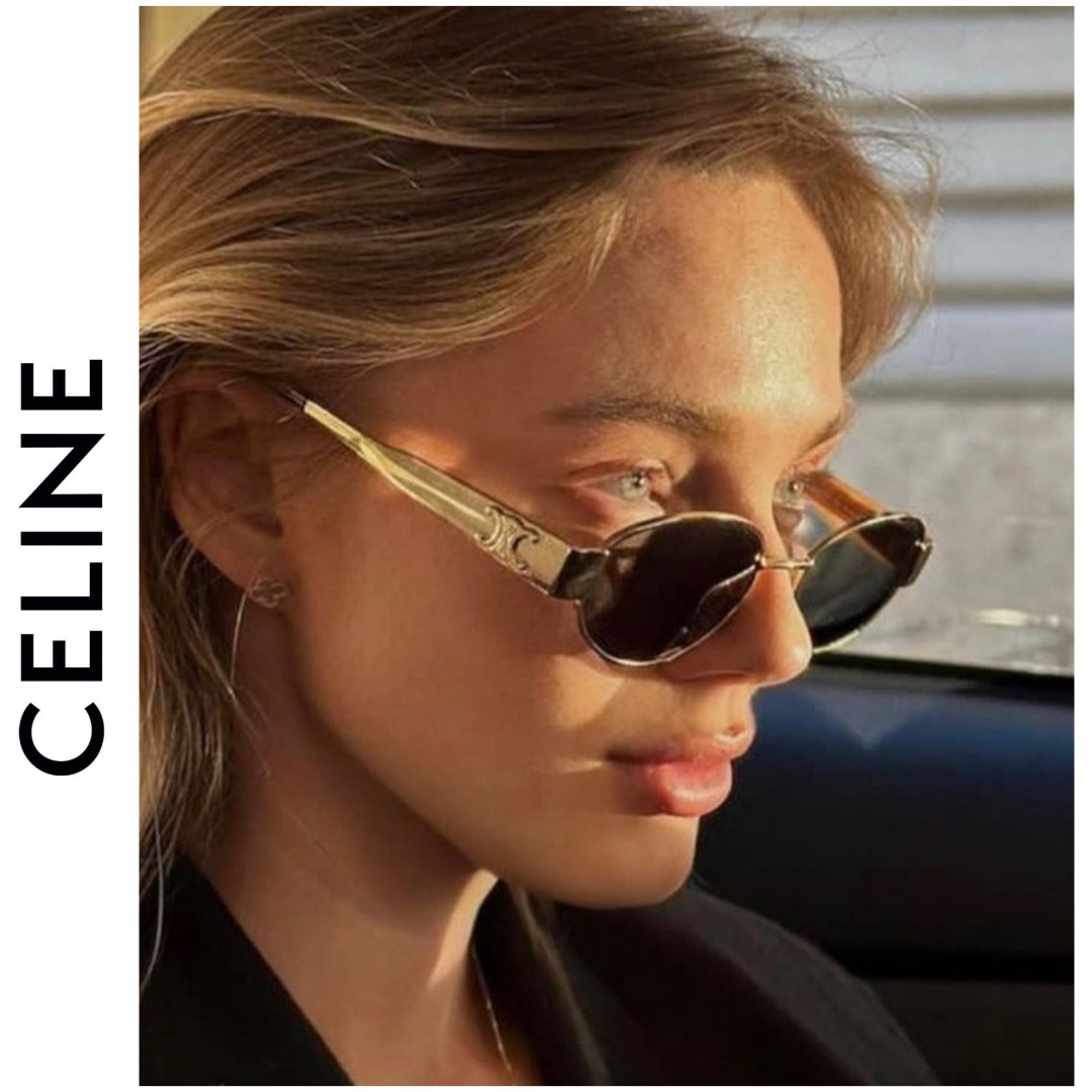 Celine Triomphe sunglasses detail and scale reference