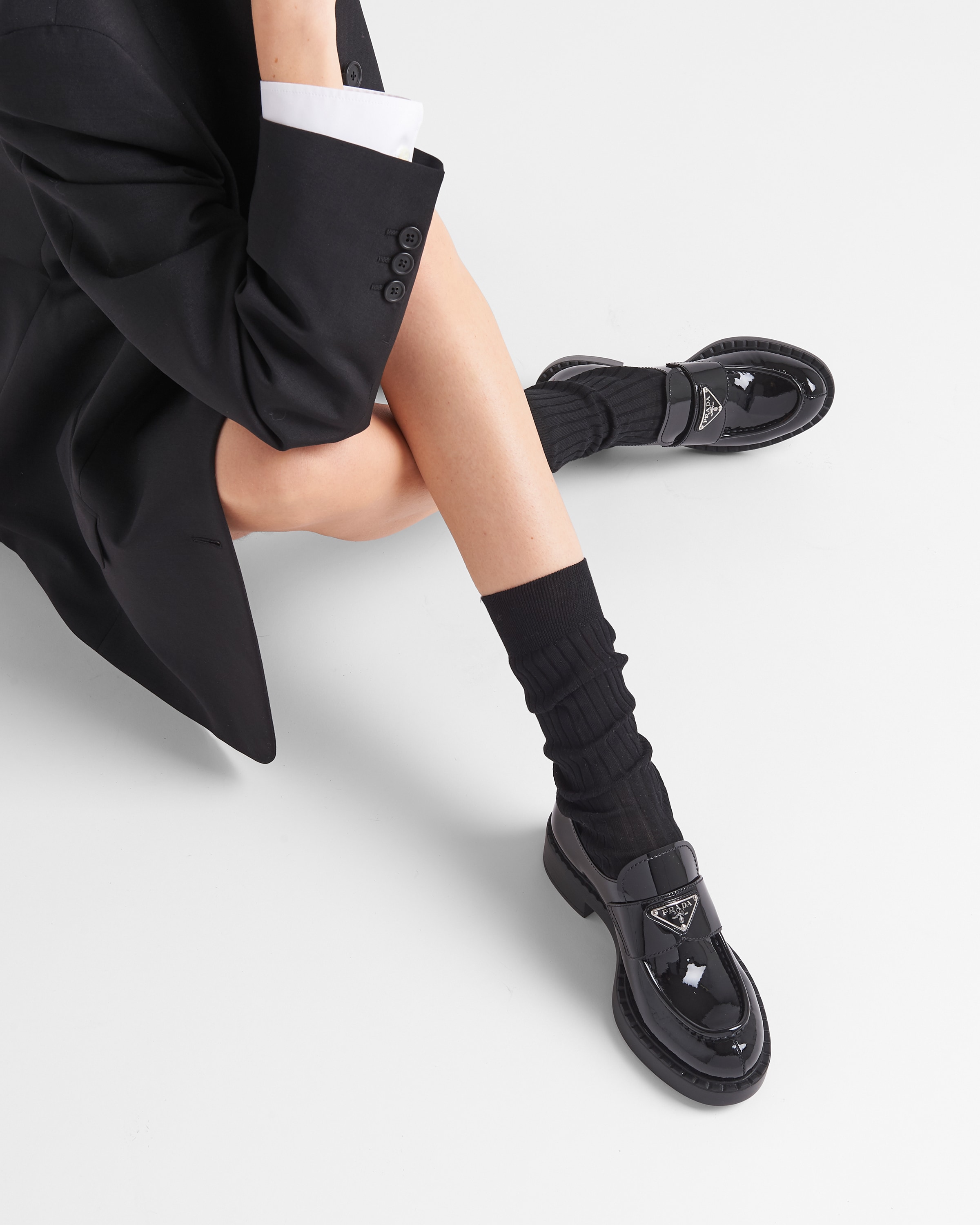 Prada Chocolate loafer visual reference
