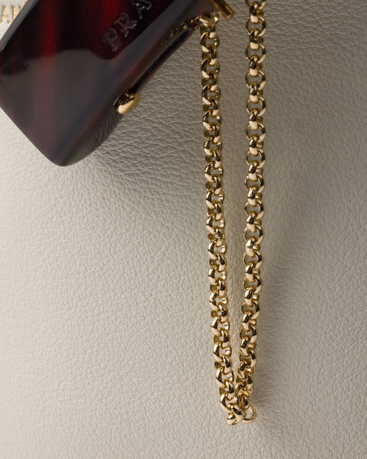 Prada Buckle leather bucket bag with jeweled belt second detail