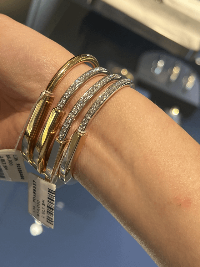 Tiffany Lock bracelet detail and scale reference