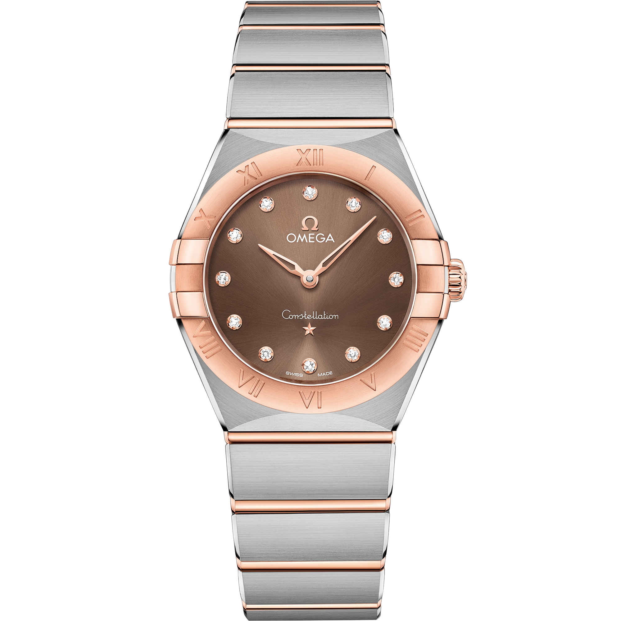 Omega Constellation watch detail and scale reference
