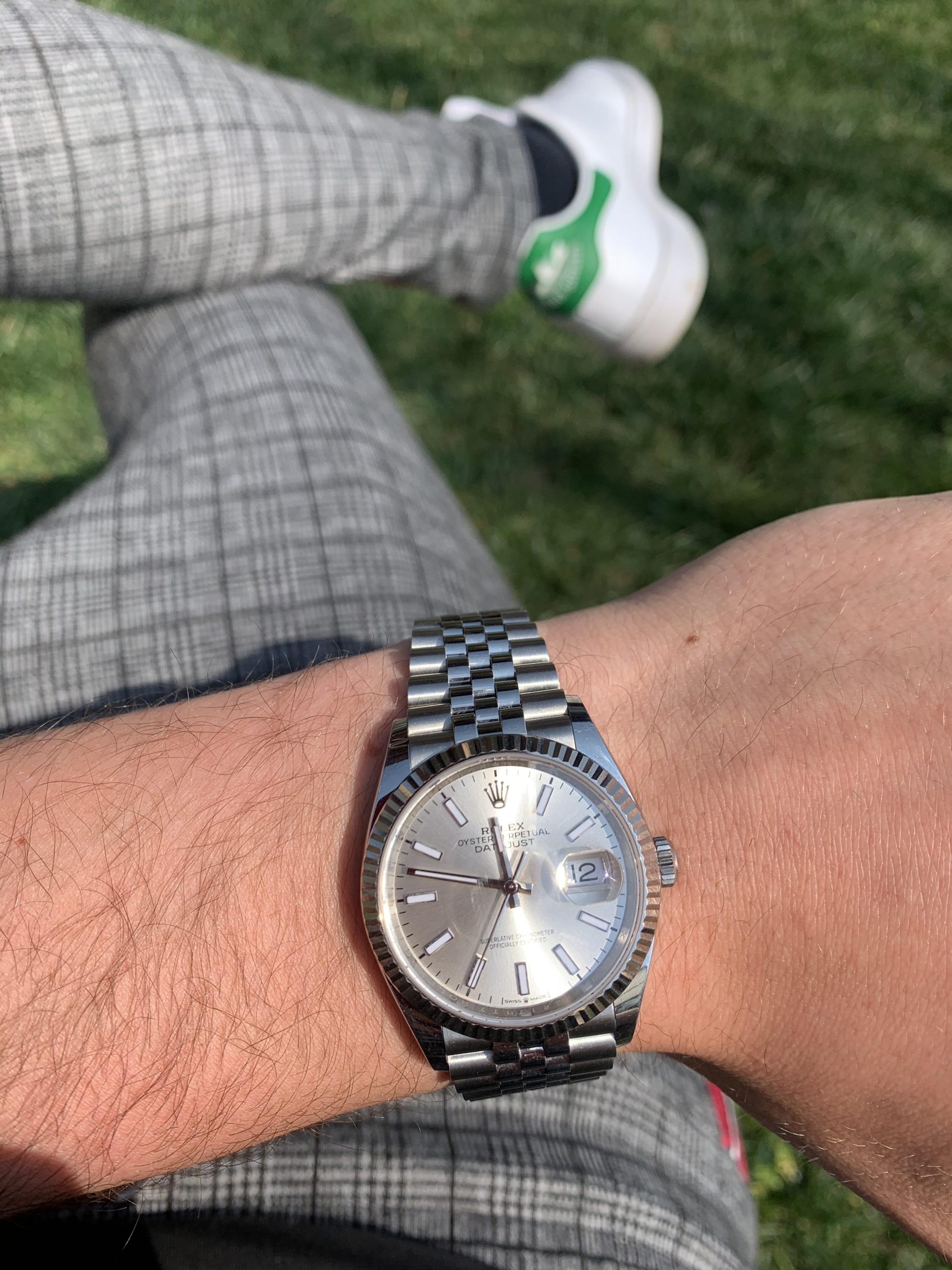 Rolex Datejust detail and scale reference