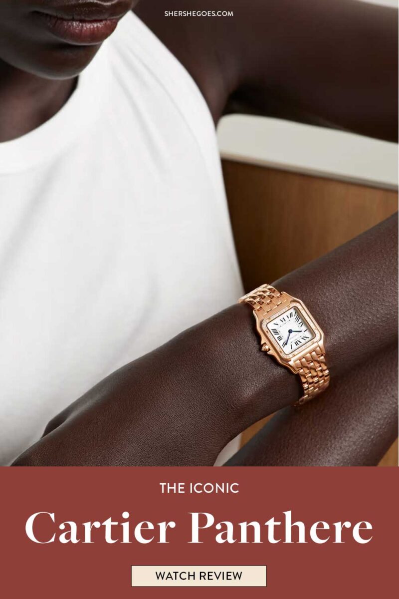 Cartier Panthere watch detail and scale reference