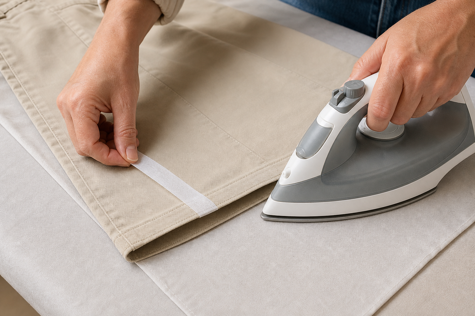 Use Iron-On Hem Tape for a Clean Short-Term Hem