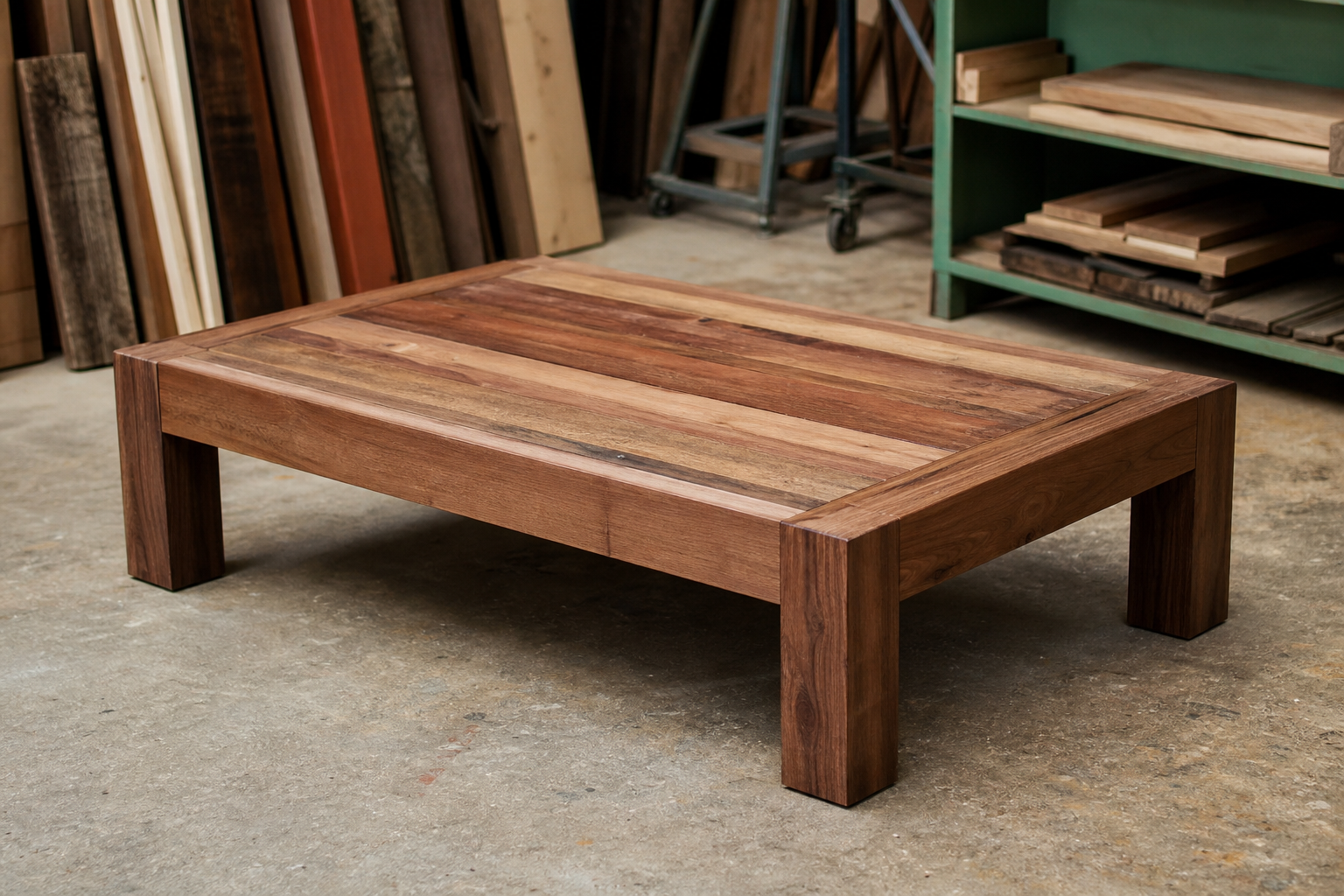 Pallet-Free Scrap-Wood Coffee Table