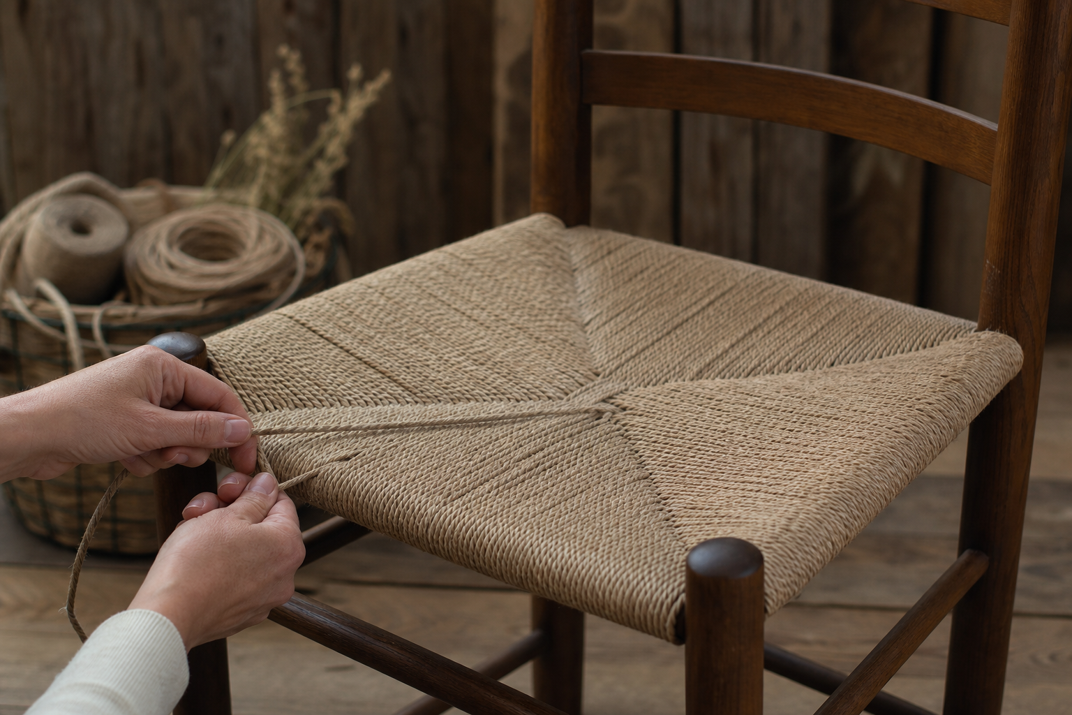 Rewoven Chair Seat