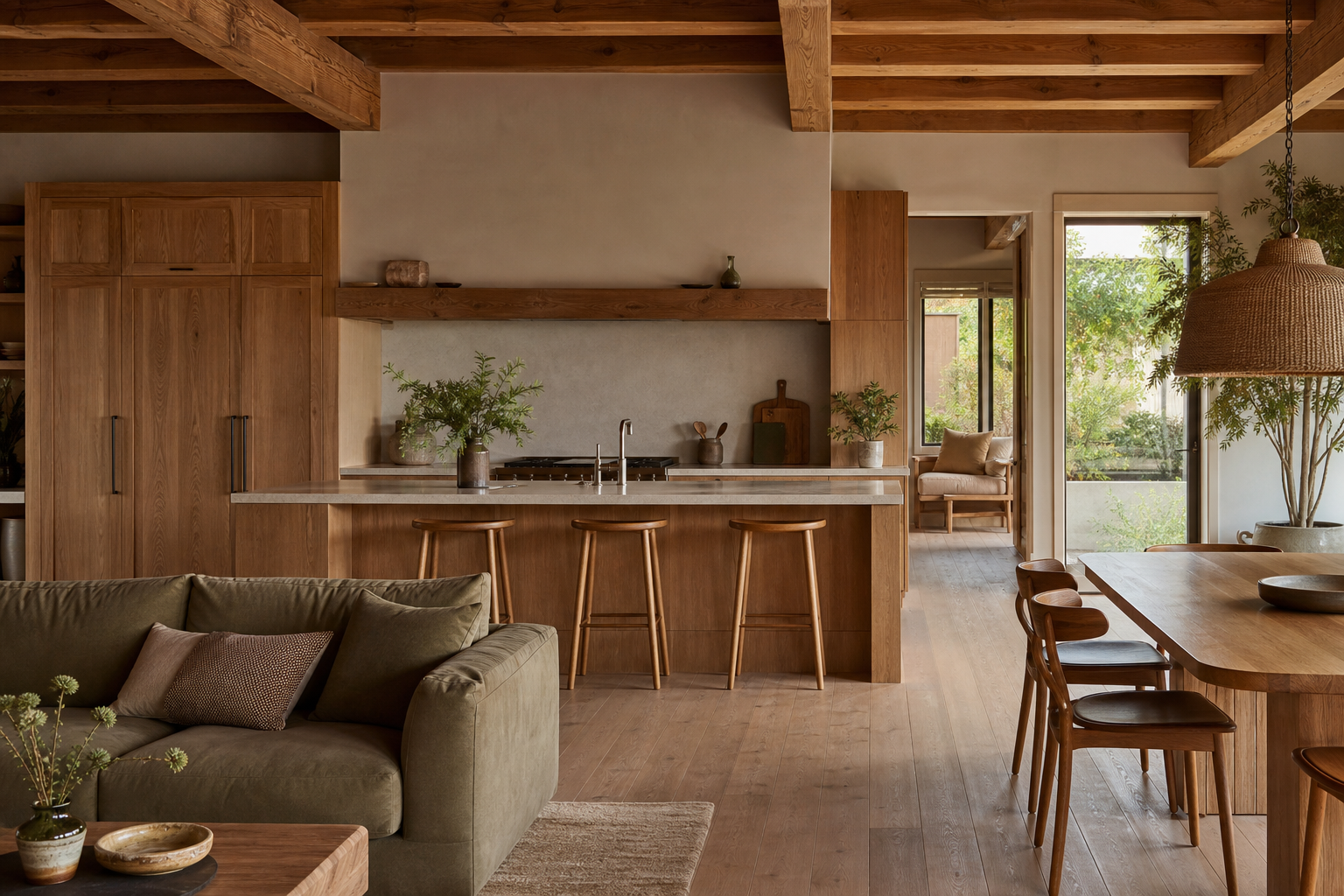 Natural Wood Takes Center Stage