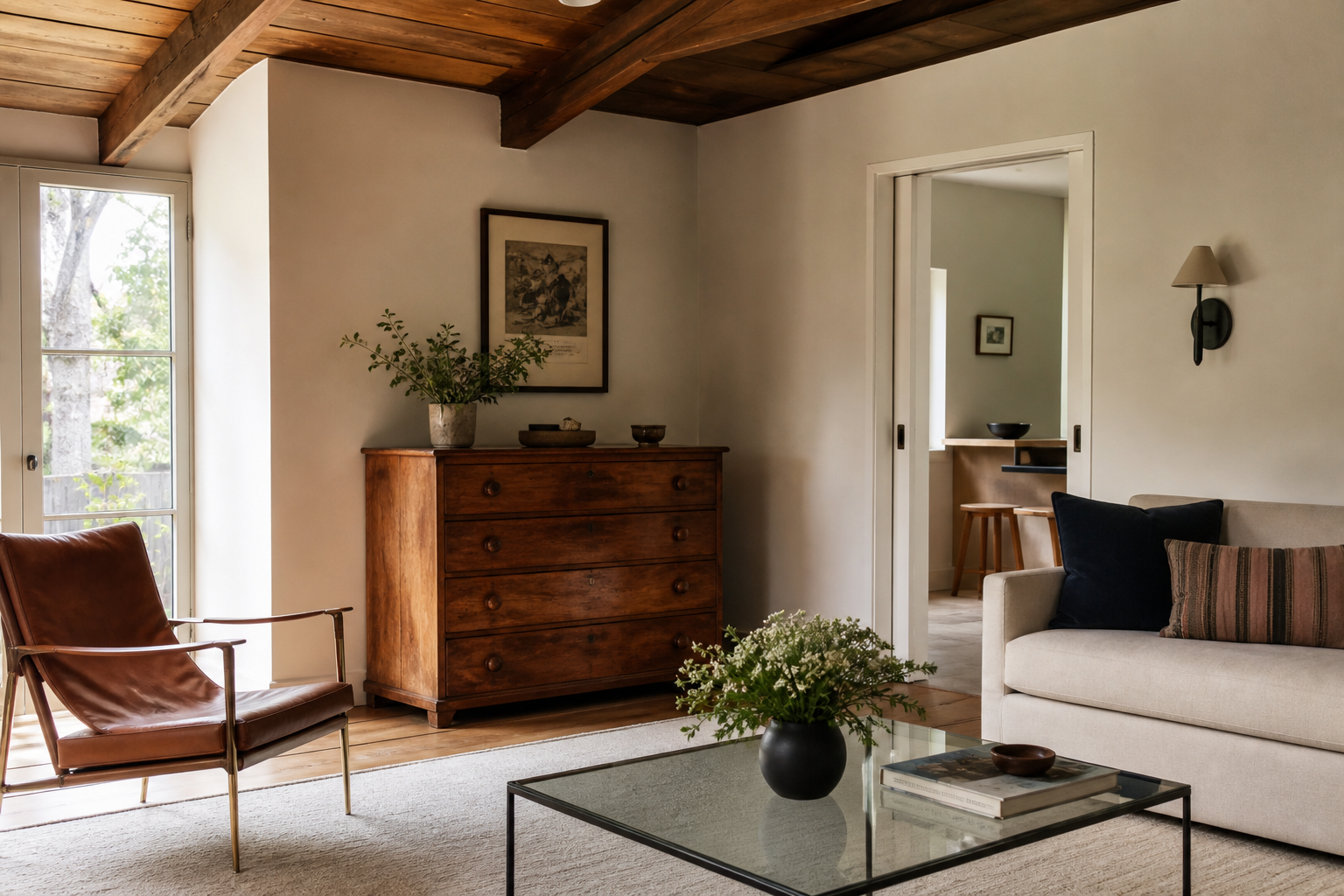 Vintage Pieces Mix With Clean Lines