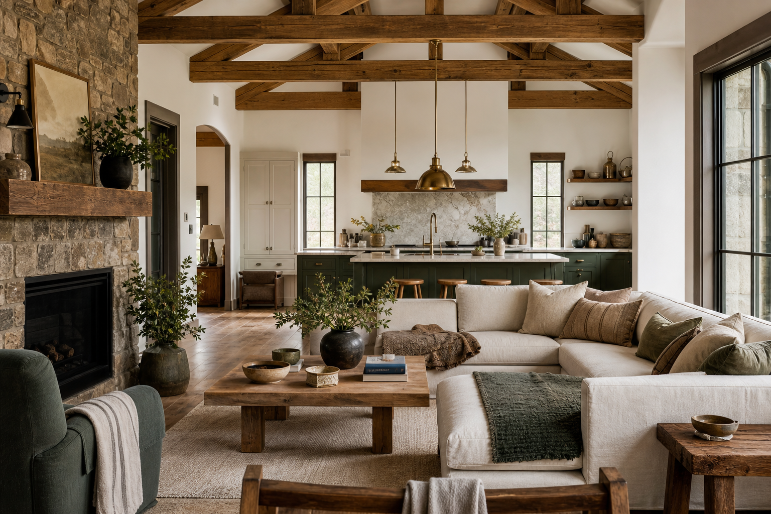 A finished room bringing the ideas together