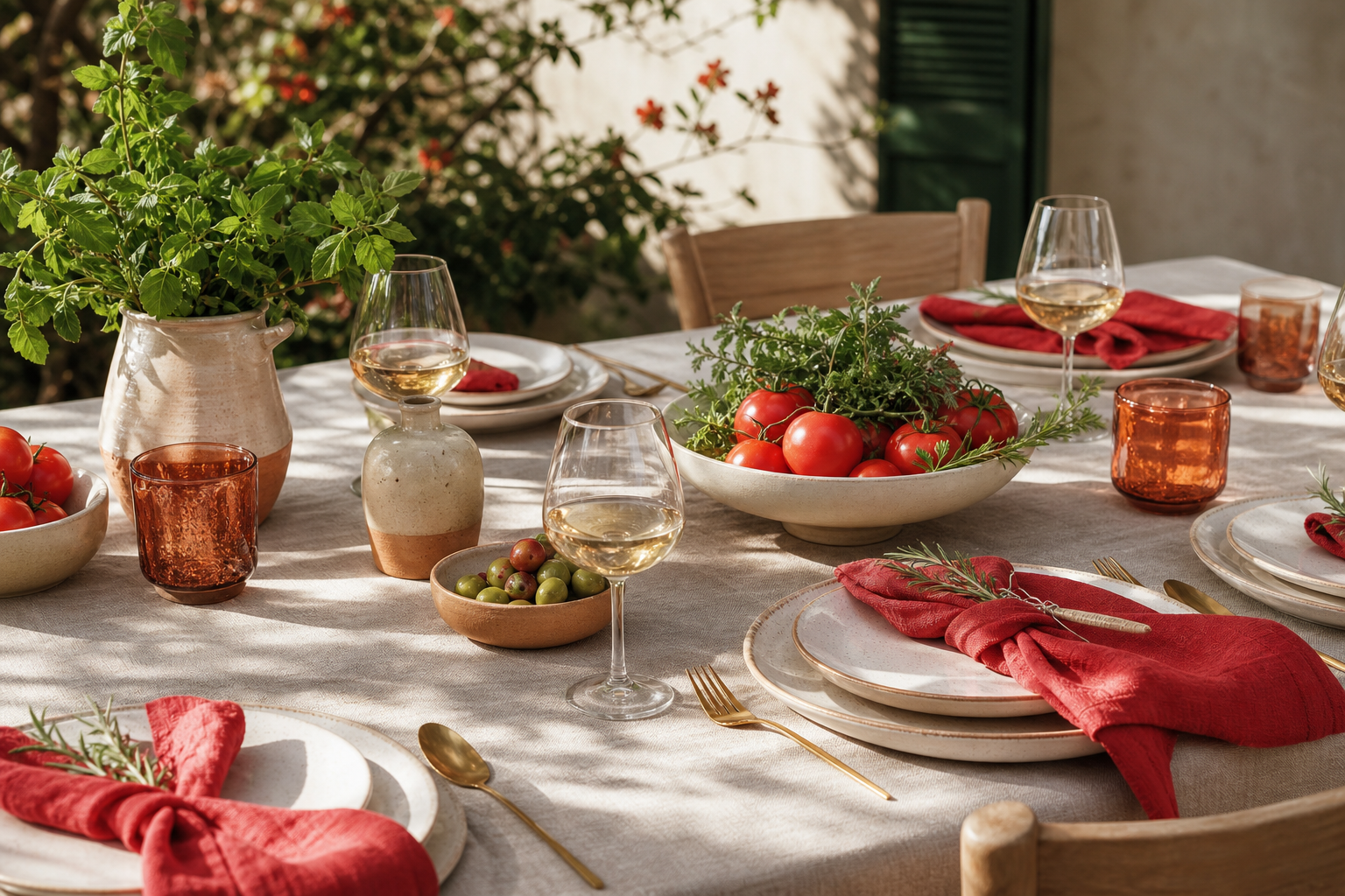 Late-Summer Tomato Red Table