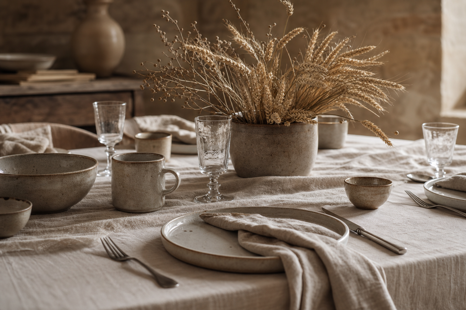 Harvest Neutrals With Wheat