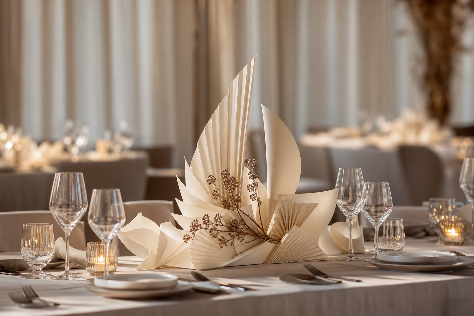 An Unexpected Paper-Sculpture Centerpiece