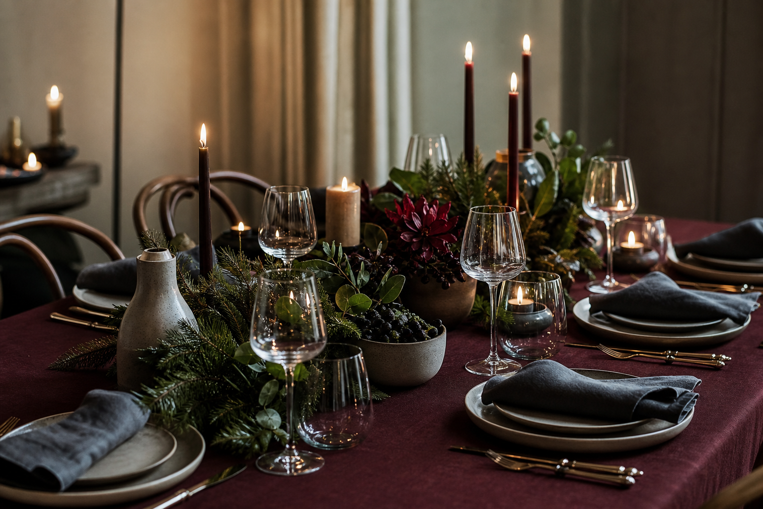 Classic Red Holiday Table Reimagined