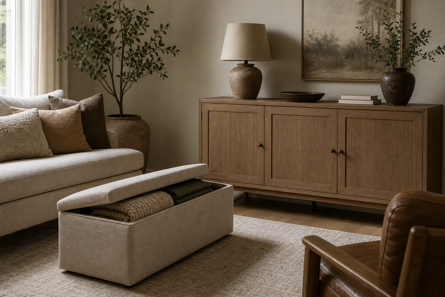 Choose Furniture With Closed Storage