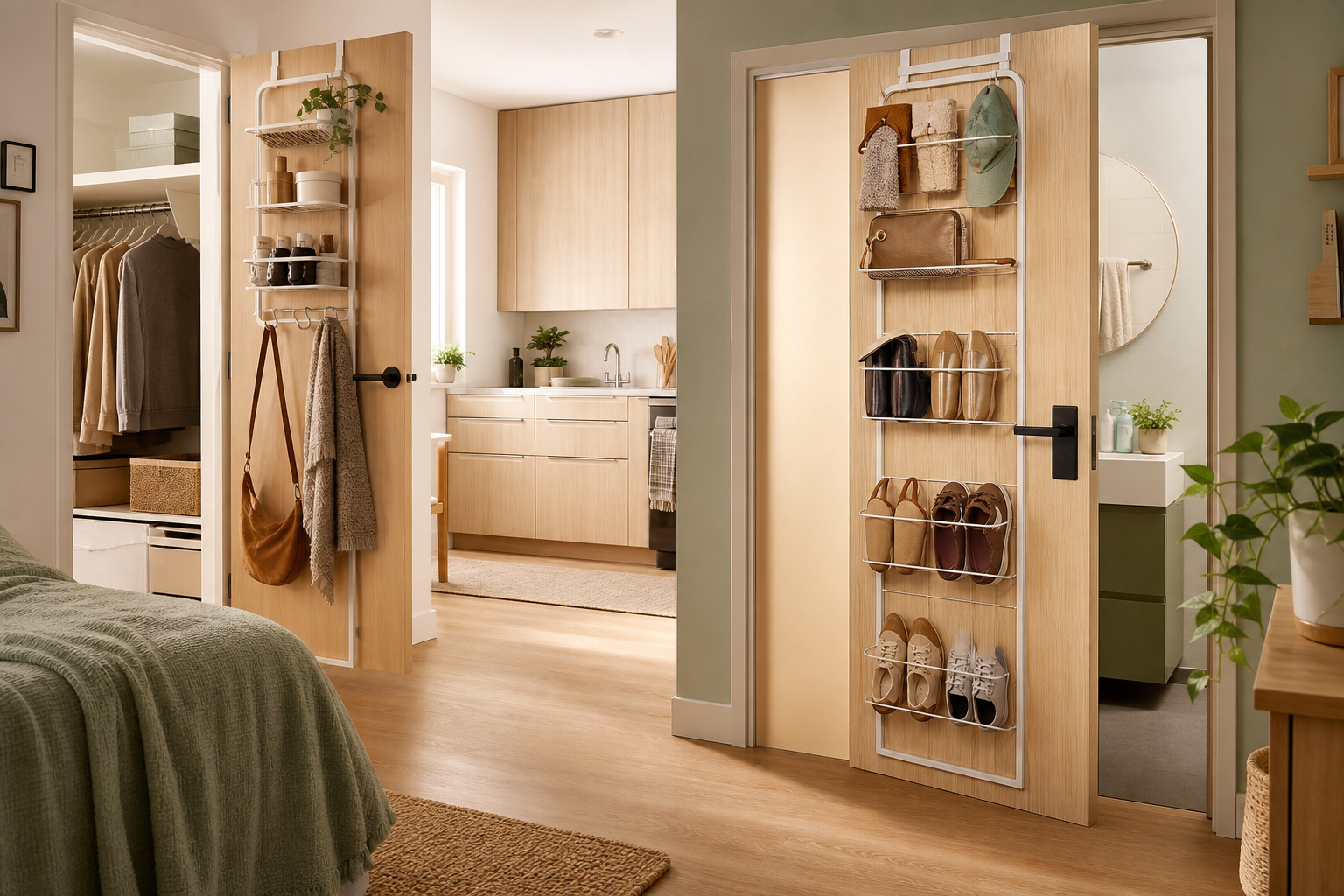 Turn Doors Into Storage Zones