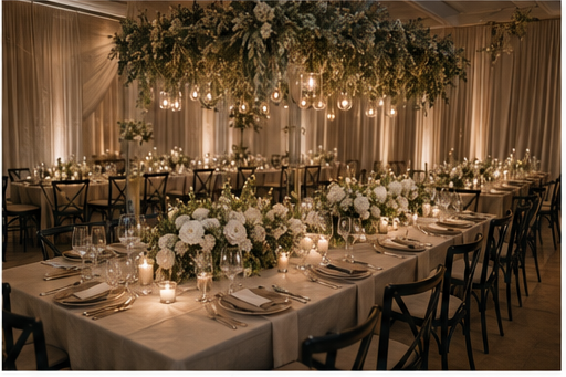 A thoughtful wedding celebration bringing the ideas together
