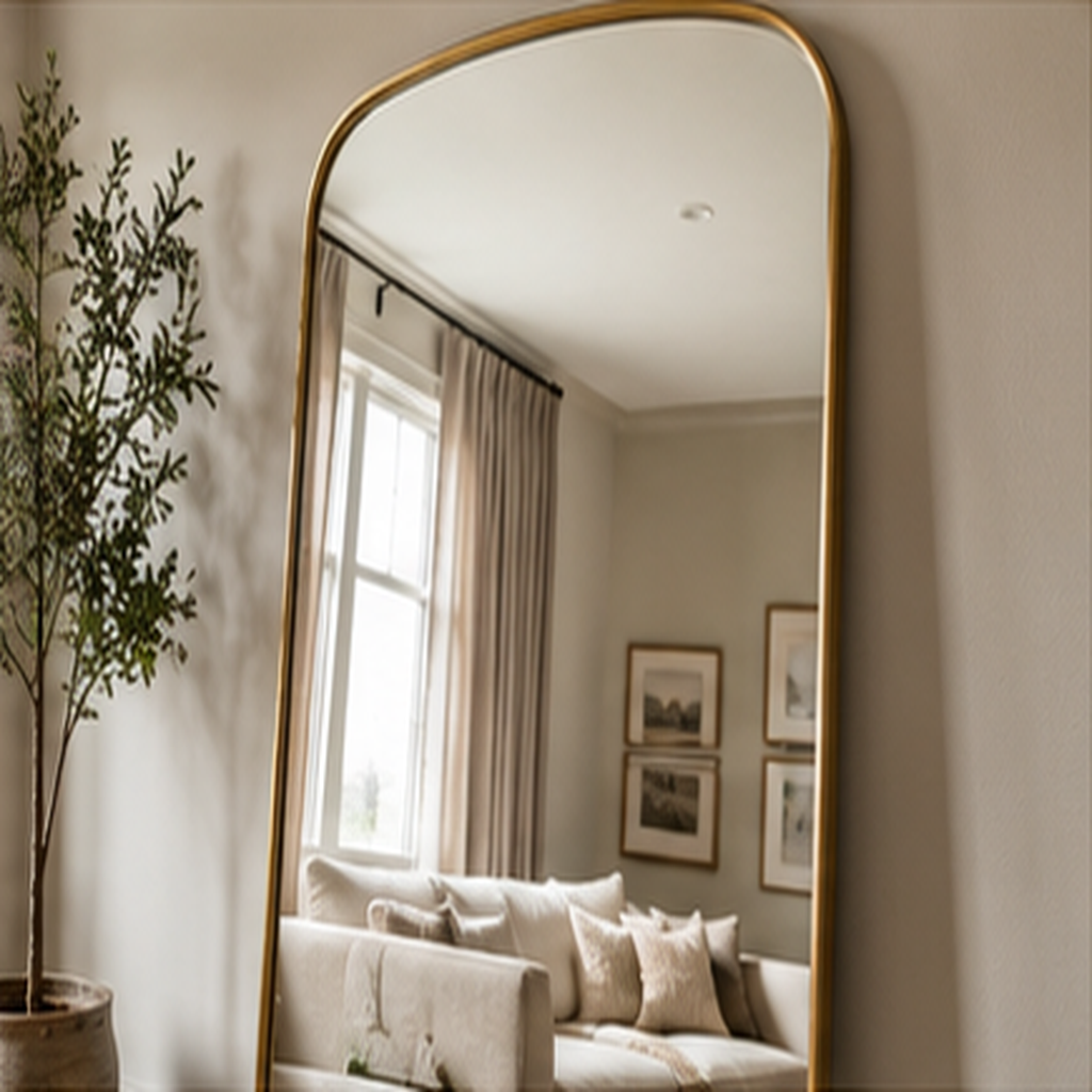 Use a Large Mirror to Borrow Light and Space