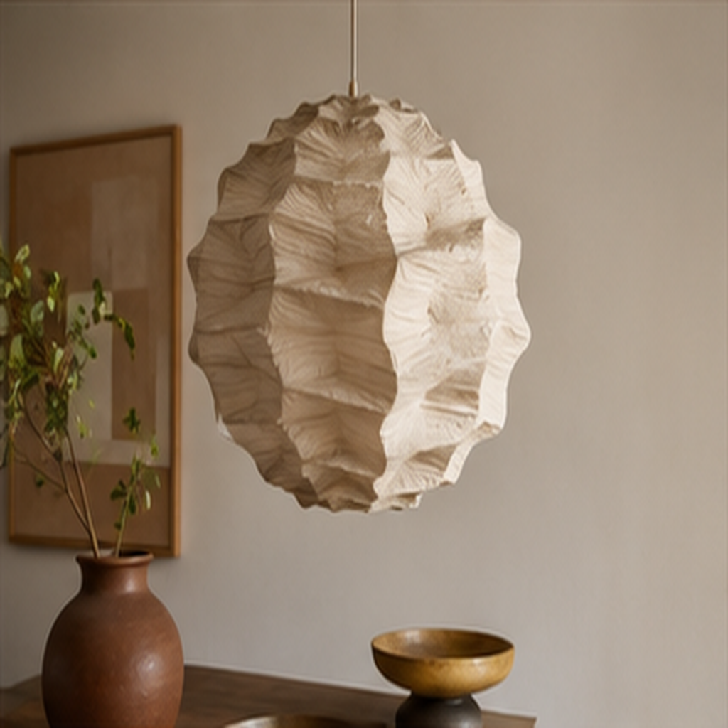 Make a Sculptural Paper Pendant Shade