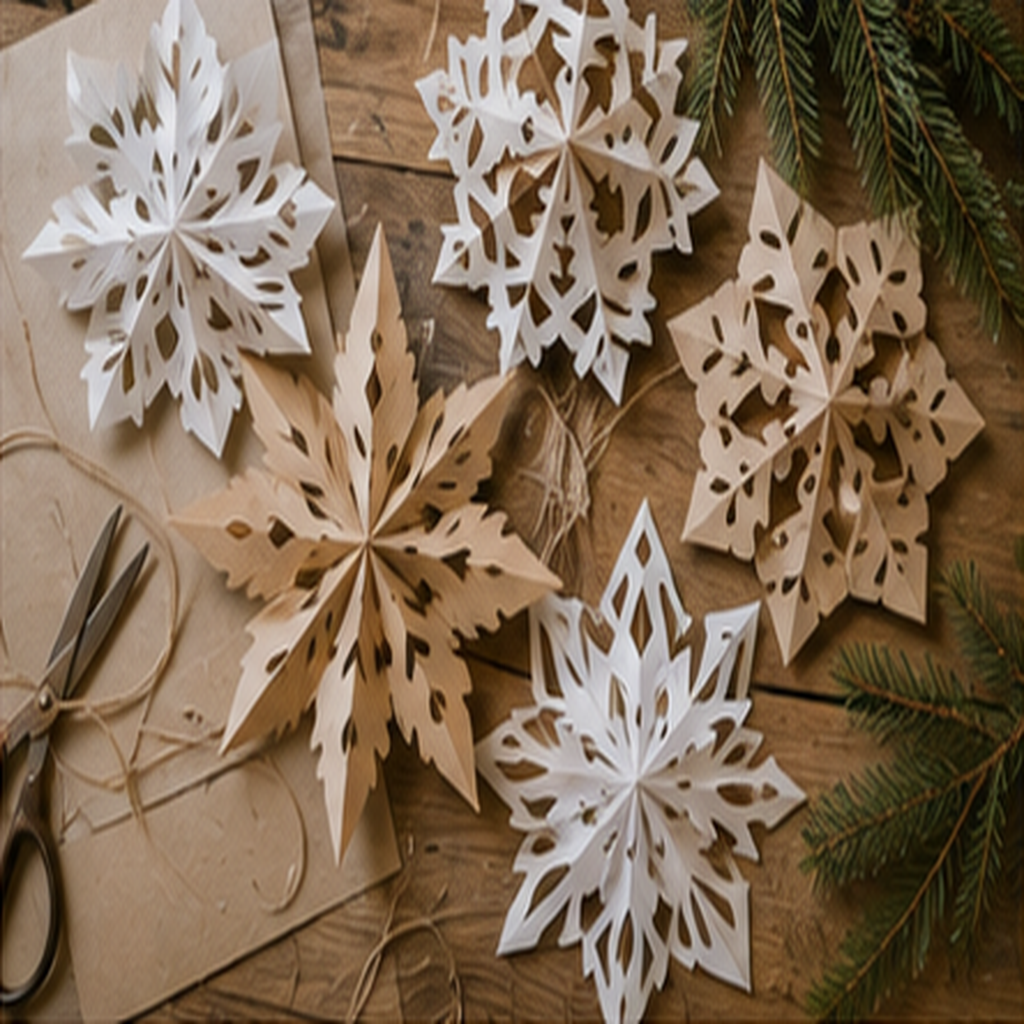 Craft Layered Paper Snowflakes