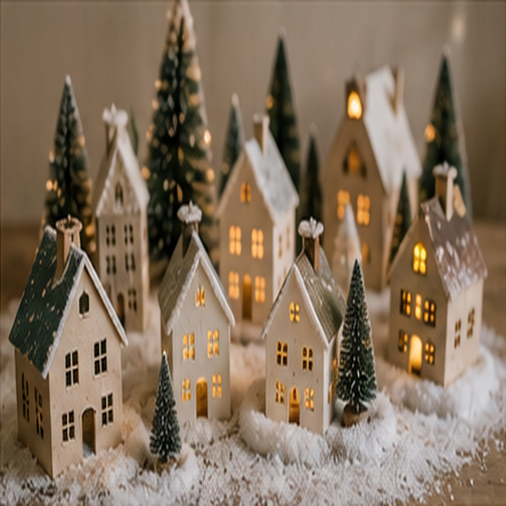 Build a Miniature Winter Village