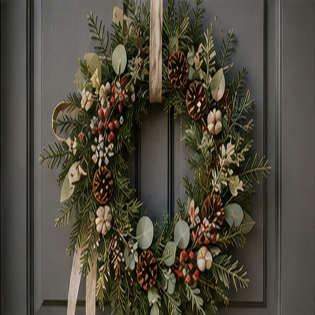 Make a Modern Door Wreath