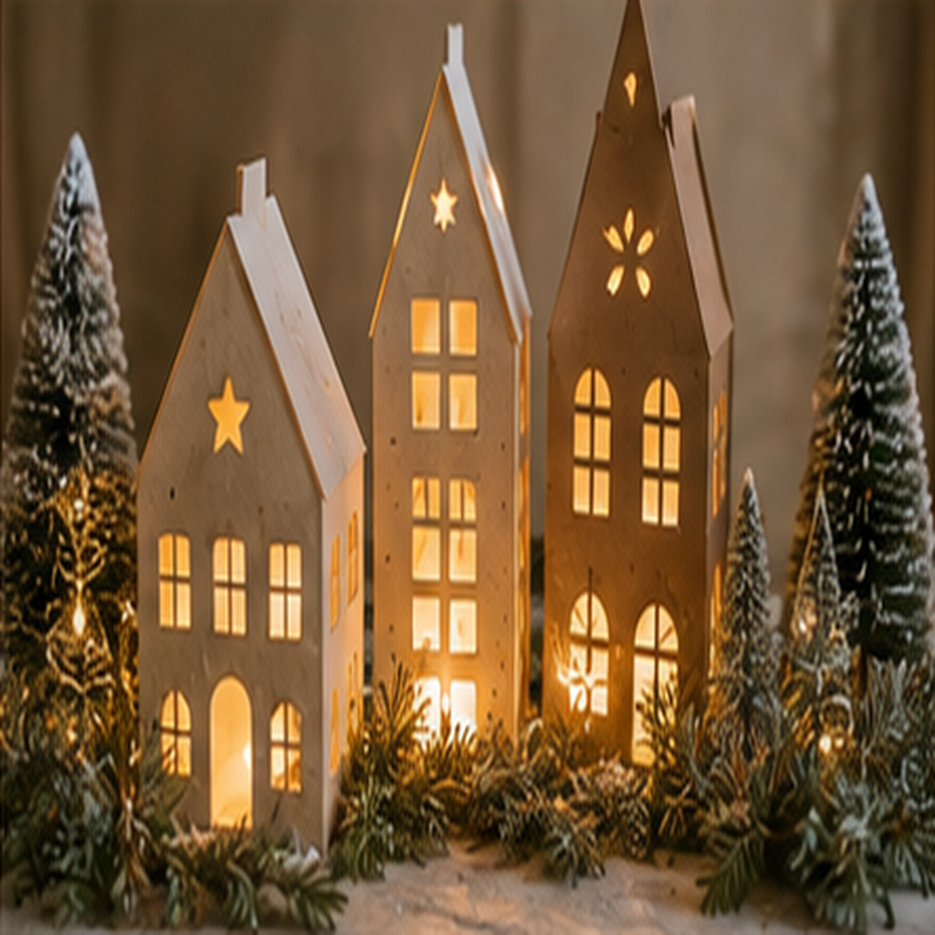Create Candlelit Paper Houses Safely
