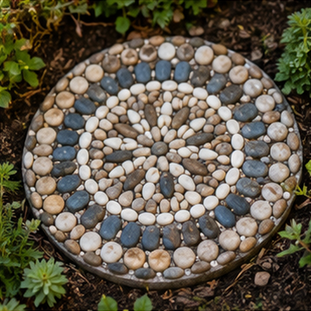 Create a Pebble Mosaic Stepping Stone