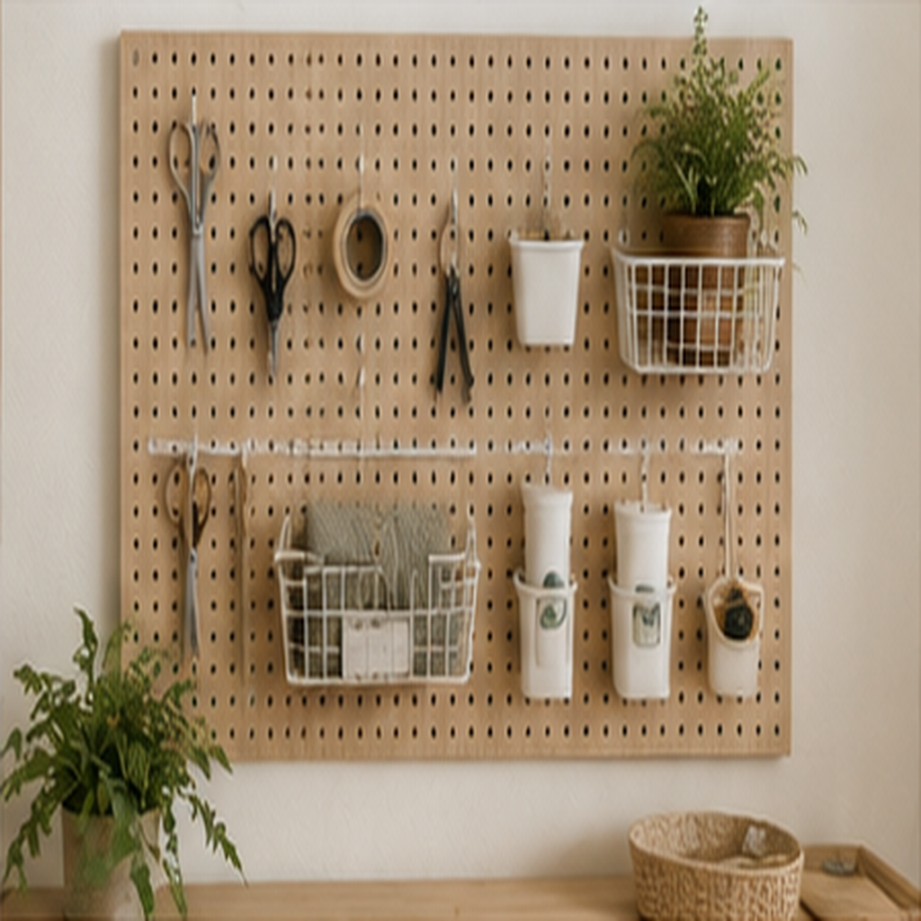 Turn Dead Wall Space Into Pegboard Storage