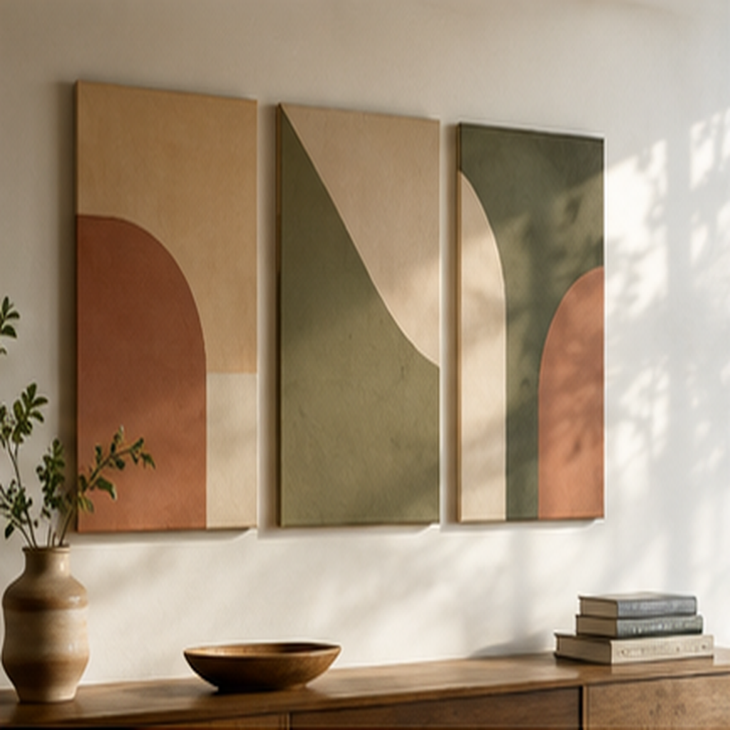 Paint a Modular Color-Block Triptych