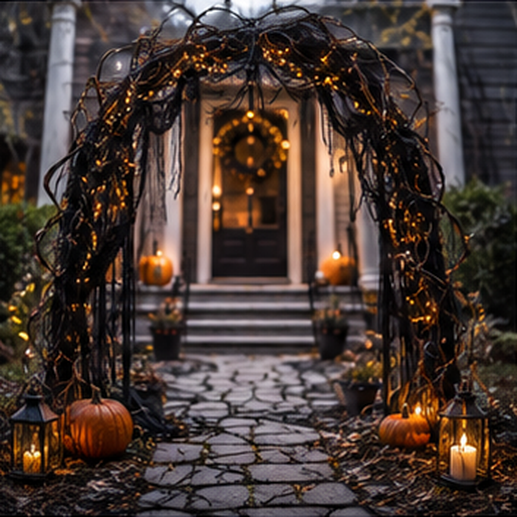 Style a Haunted Entry Arch