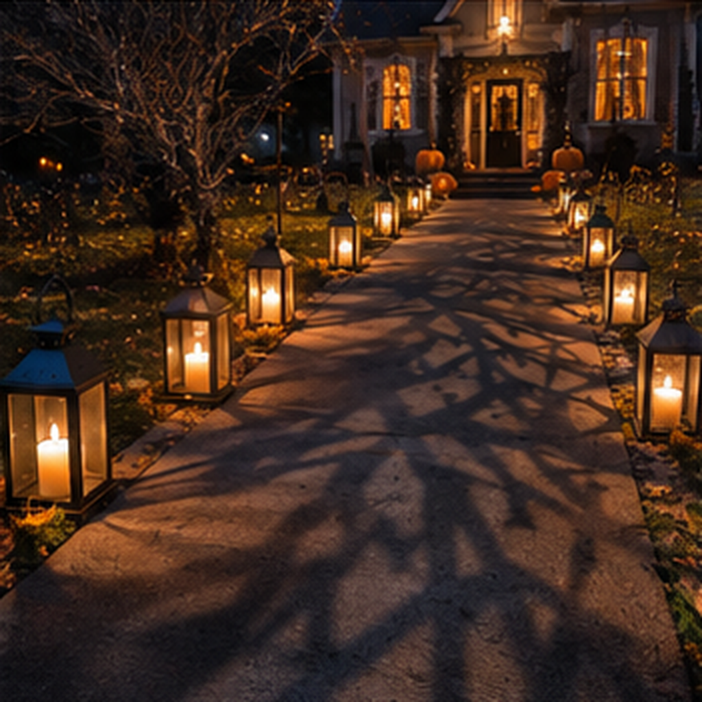 Create a Shadowy Lantern Path