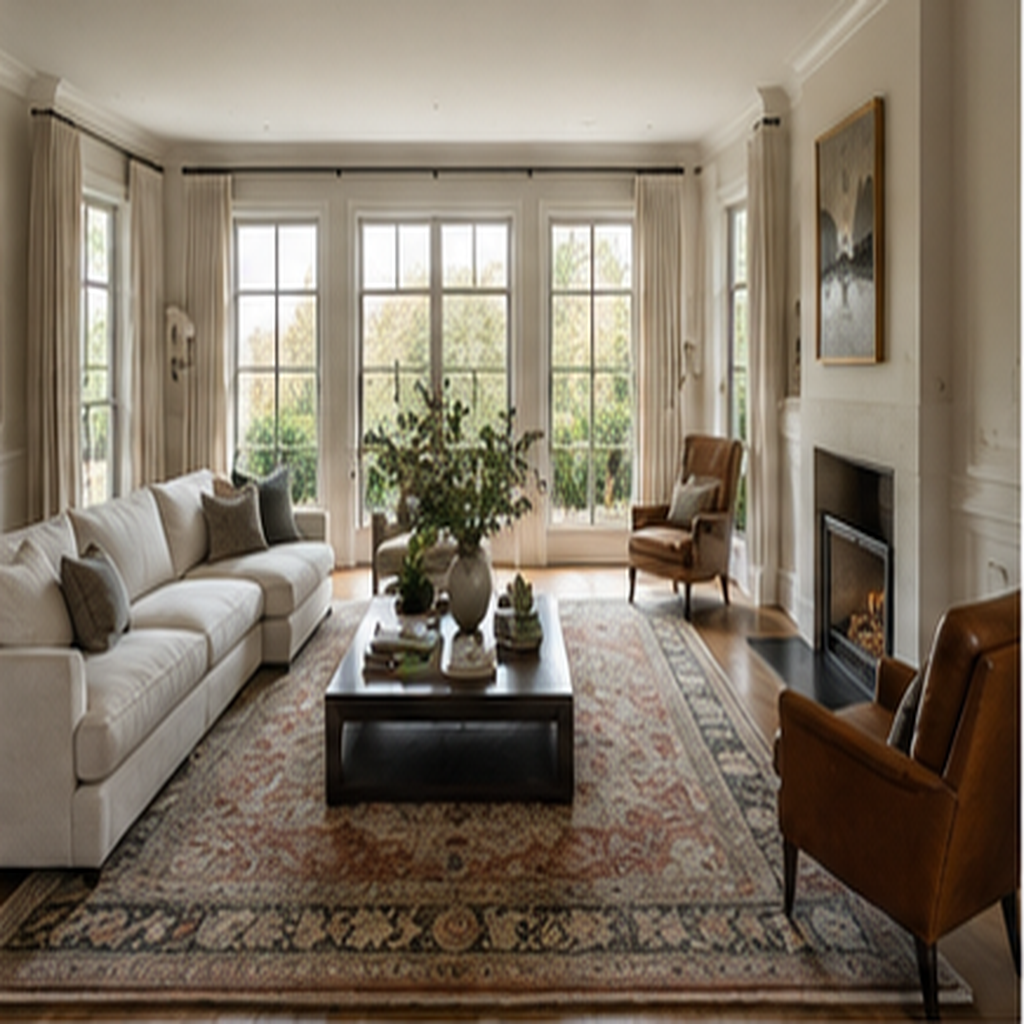 Anchor the Room With One Generous Rug