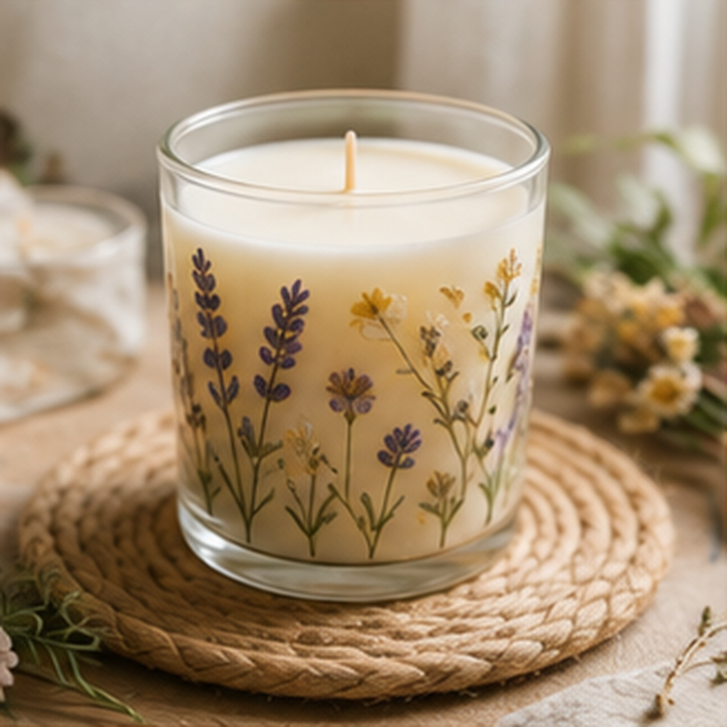 Make a Hand-Poured Botanical Candle
